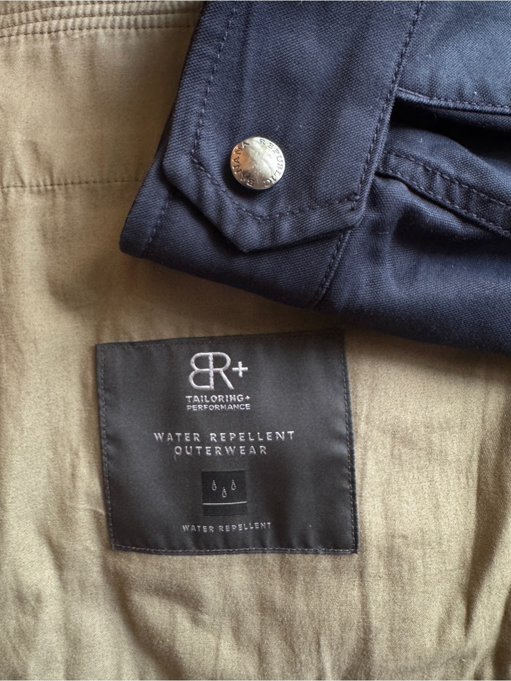 Banana Republic Navy Water Resistant Military Field Jacket - Picture 6 of 7